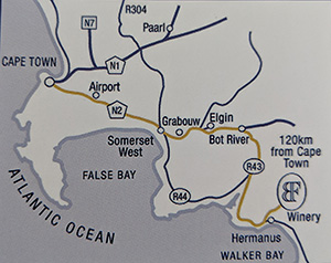 Map of Bouchard Finlayson location